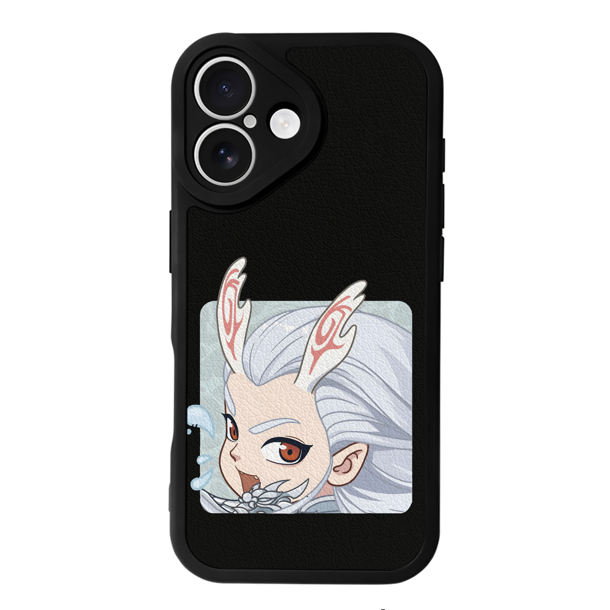 （画像用） Ne Zha 2 ナタ 魔童の大暴れ 【iPhone 16シリーズ対応】シリコンスマホケース（レザー調） 材質：シリコン